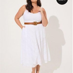 Torrid Midi Lace Skater Dress